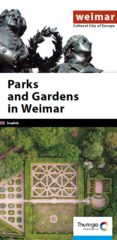 Stadtplan Parks und Gärten. Englisch