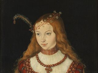 Lucas Cranach: Sibylle von Kleve, Foto: Klassik Stiftung Weimar Mit einem sanften, aber nachdenklichen Blick verkörpert Sibylle von Kleve eine Mischung aus Anmut und innerer Stärke in ihrem Porträt.
