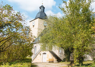 Kirche Mellingen am Feininger-Radweg, Foto: Thomas Mueller, weimar GmbH